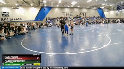 73 lbs Round 3 - Maisen Cedarstrom, West Jordan vs Mack Palmer, Bear River Wrestling Club