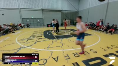 220 lbs Placement Matches (8 Team) - Iyanu Akingbolagun, Texas B vs Caeden Olin, Nebraska