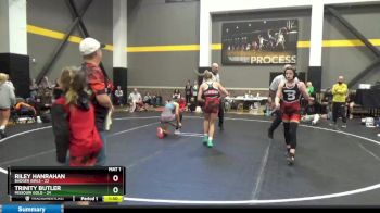 120 lbs Round 3 (4 Team) - Trinity Butler, Missouri Gold vs Riley Hanrahan, Badger Girls
