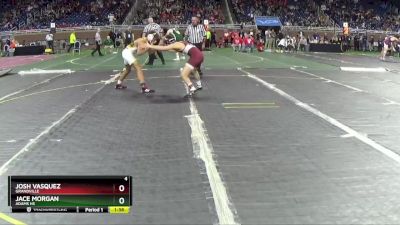 D1-120 lbs Semifinal - Jace Morgan, Adams HS vs Josh Vasquez, Grandville