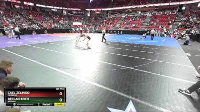 D1-113 lbs Cons. Round 2 - Declan Koch, Neenah vs Cael Zelinski, Muskego