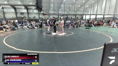 170 lbs Quarterfinal - KyLee Lindsley, MT vs June Highburger, OR