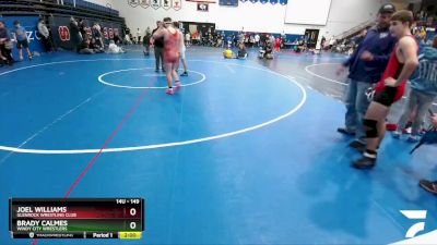 149 lbs Round 3 - Joel Williams, Glenrock Wrestling Club vs Brady Calmes, Windy City Wrestlers