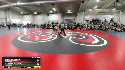 130 lbs Cons. Round 4 - Zaria Bautista, Vista Ridge vs Isabella Valdivia, Cleveland