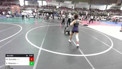 116 lbs Semifinal - Mya Gonzales, Kingdom WC vs Eruka Peterson, Rye