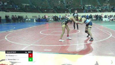 108 lbs Consi Of 16 #1 - Marissa Rivera, Santa Fe South vs Lillian Resendez, Putnam City West