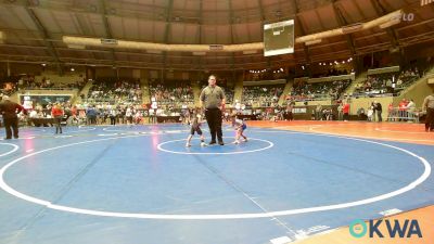 46 lbs Round Of 64 - Bentley Story, Noble Takedown Club vs Gracie Smith, Geary Youth Wrestling