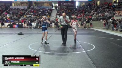 84 lbs Cons. Round 2 - Noah Wheeler, Scott City vs Brantley Williams, Maize