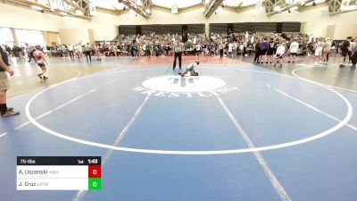 75-I lbs Quarterfinal - Andrew Uszenski, Highlanders vs Jaxson Cruz, Upper Township