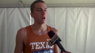 Pat McGregor goes through 1500 fall and hopes there's animosity at NCAA Outdoors 2013