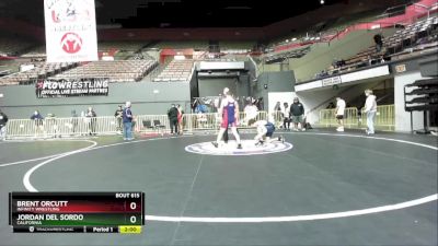 132 lbs Champ. Round 1 - Jordan Del Sordo, California vs Brent Orcutt, Infinity Wrestling