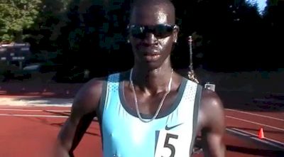 Charles Jock gets the A standard after winning 800 at Portland Track Festival