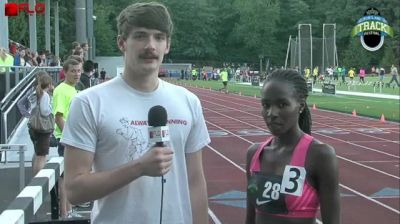 Violah Lagat wins women's 1500 at Portland Track Festival 2013