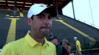 Andy Powell after Mac Fleet and Oregon's final day at NCAA Outdoor 2013