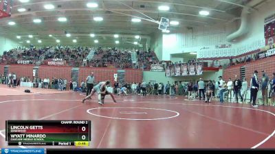 182 lbs Champ. Round 2 - Wyatt Minardo, Cascade Middle School vs Lincoln Getts, Edgewood