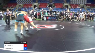 225 lbs Quarters - Madasyn Frisbie, Michigan vs Fernanda Canedo, California