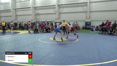 139-E Mats 6-10 10:15am lbs Round Of 16 - Tyler Simons, NY vs Logan Brown, KY