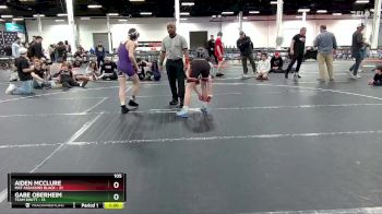 105 lbs Round 7 (8 Team) - Gabe Oberheim, Team Shutt vs Aiden McClure, Mat Assassins Black