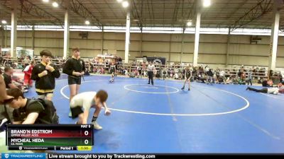 85 lbs Champ. Round 1 - Mycheal Heda, Lil Mavs vs Brand`n Edstrom, Upper Valley Aces