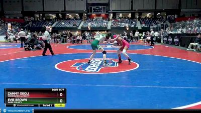 120 lbs Semifinal - Evie Brown, Ware County vs Zammy Okoli, Woodward Academy