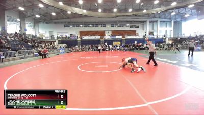 110 lbs Round 2 (3 Team) - Teague Wolcott, Fairport Sr HS vs Javone Dawkins, Cicero-No.Syracuse HS