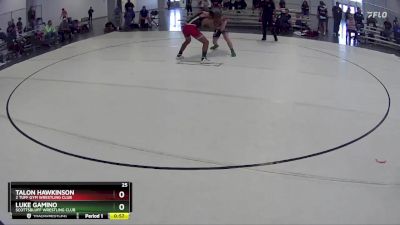 135 lbs Cons. Round 3 - Talon Hawkinson, 2 Tuff Gym Wrestling Club vs Luke Gamino, Scottsbluff Wrestling Club