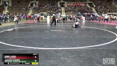 113 lbs Cons. Round 3 - Jerry Lopez, Walter Wellborn vs Andrew Gueret, Montgomery Catholic Prep School