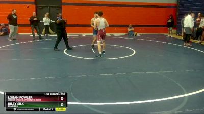 152 lbs Quarterfinal - Riley Silk, Pearlers vs Logan Fowler, Higher Calling Wrestling Club