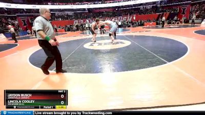 2A 285 lbs Cons. Round 3 - Jaydon Busch, Jerseyville (Jersey) vs Lincoln Cooley, Sycamore (H.S.)