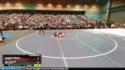 132 lbs Quarterfinal - Ben Quilpa, Granite Bay vs Jagger French, Del Oro