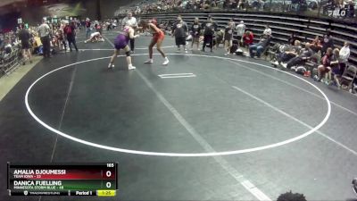 165 lbs Round 3 (4 Team) - Amalia Djoumessi, Team Iowa vs Danica Fuelling, Minnesota Storm Blue