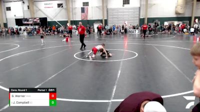 52 lbs Cons. Round 1 - Jack Campbell, Sedgwick County vs Grayson Werner, Nebraska Wrestling Academy