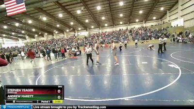 144 lbs Cons. Round 2 - Andrew Marett, Syracuse vs Stephen Yeager, Syracuse