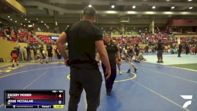 106 lbs Cons. Round 2 - Zackry Mosier, KS vs Jesse McCullar, OK