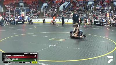 95 lbs Champ. Round 2 - Kolten Keller, Beaverton WC vs Carter Cunningham, NBWC