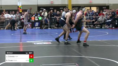 184A lbs Rr Rnd 1 - James Conway, F&m vs Bernie Truax, Penn State