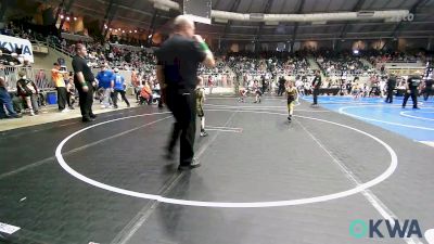 43 lbs Quarterfinal - Hudson Waag, Keystone Wrestling Club vs Daxton Lewis, Dark Cloud Wrestling Club