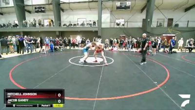 160 lbs Quarterfinal - Mitchell Johnson, OR vs Jacob Gandy, WA