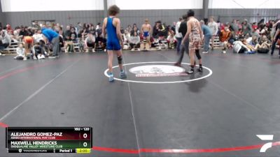 120 lbs Cons. Round 3 - Alejandro Gomez-Paz, Askeo International Mat Club vs Maxwell Hendricks, Snoqualmie Valley Wrestling Club