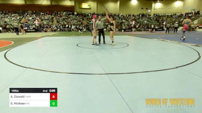 118 lbs Consi Of 8 #1 - De Ci Aye, New Plymouth vs Angela Sibrian, Top Dog Wrestling Club