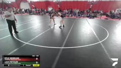 149 lbs Cons. Round 2 - Liam Metzler, X-Factor Elite Wrestling vs Kyle Neibrand, Muskego Wrestling Club