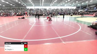 126 lbs Quarterfinal - Peyton Ellis, RI vs Mason Ziegler, PA