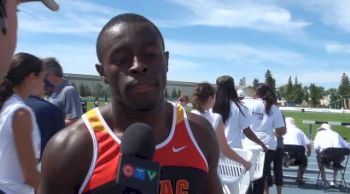 Sam Effah happy with the win now heads off to Russia after race at Edmonton International Track Classic