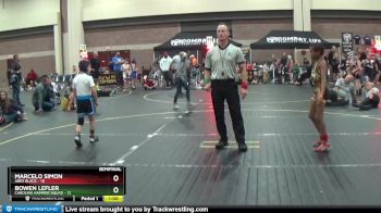 65 lbs Semis (4 Team) - Marcelo Simon, Ares Black vs Bowen Lefler, Carolina Hammer Squad