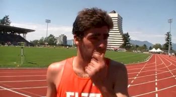 Jeremy Elkaim gaining the experience at 2013 Harry Jerome Meet