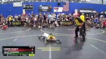 46 lbs Round 4 (6 Team) - Cooper Tackett, Steel Valley Psychos vs Grady Dykhouse, Mat Monsters