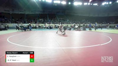 4A-120 lbs Champ. Round 1 - Brogan O`Neal, CATOOSA vs Cole Vaughan, CUSHING