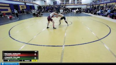 197 lbs Champ. Round 2 - Michael Dorazio, University Of Chicago vs Connor Collins, Wisconsin-Eau Claire