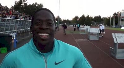 Justyn Warner after 100 at 2013 Victoria Track Classic