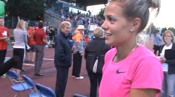 Melissa Bishop after big 800 win and lifetime best at 2013 Victoria Track Classic